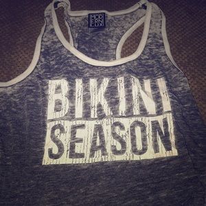 Cute bikini season tank